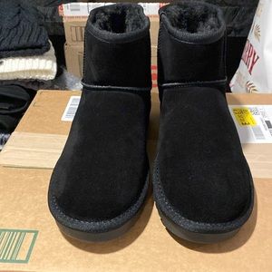 Brand new black shorty suede boots 8.5